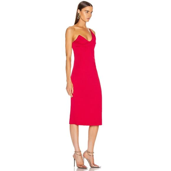 Cushnie Sleeveless Pencil Dress Cerise Size 8 NWT - Picture 2 of 6